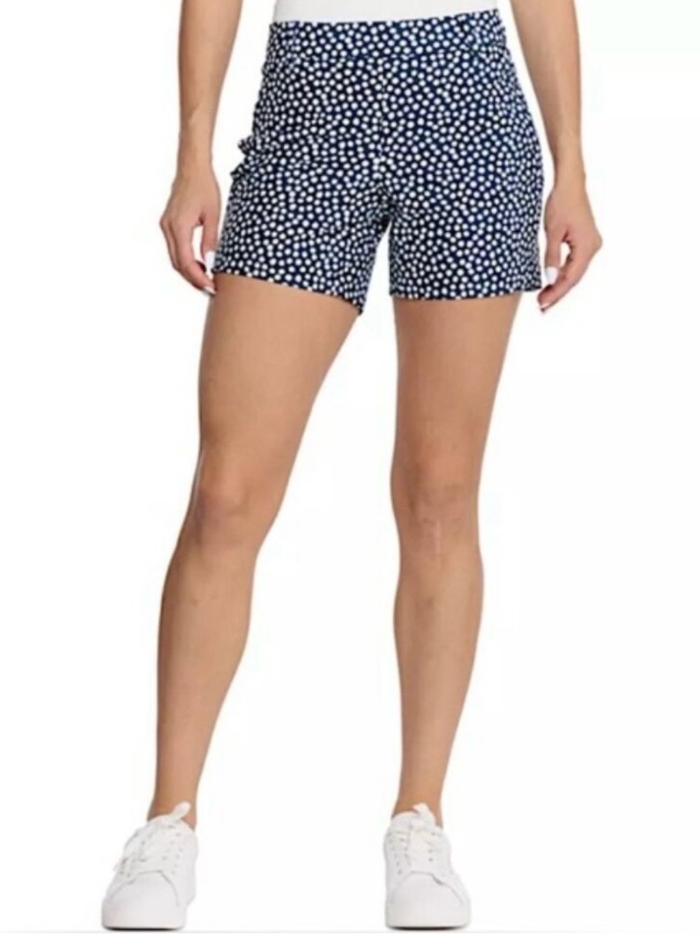 Spanx Sunshine Navy Blue Polka Dot Pull-On Shorts Size Women’s XL New With Tag